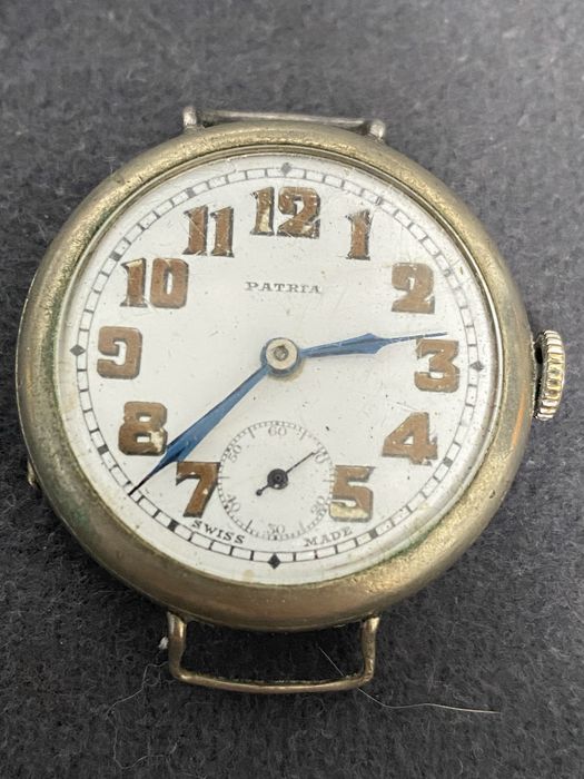 PATRIA / OMEGA Ceas Militar-Military Trench WWI Swiss