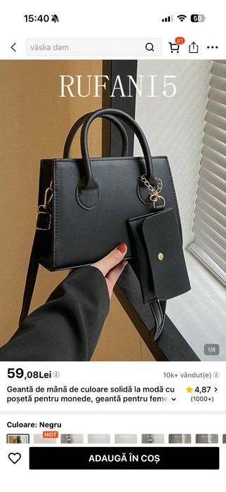 Poseta micuta cu accesoriu