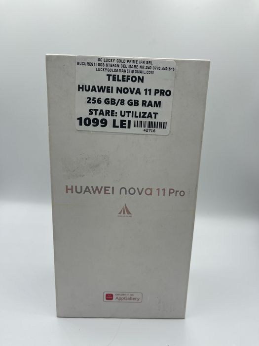 Huawei Nova 11 Pro 256Gb/8Gb Ram GARANTIE/FACTURA #42716