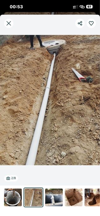 Септик туалет копка