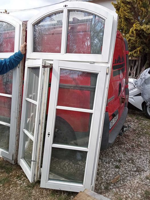 Ferestre boltite/arcada lemn stratificat+geam termopan