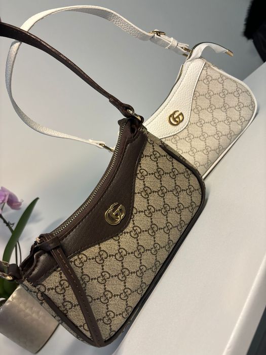 Geanta Gucci alb maro