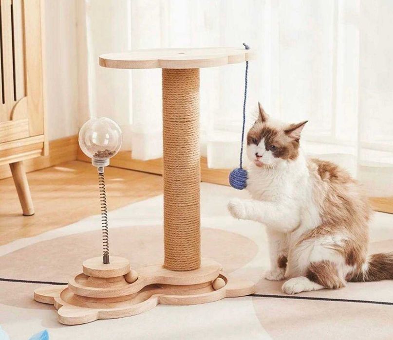 Нова Стабилна плюшена котешка катерушка