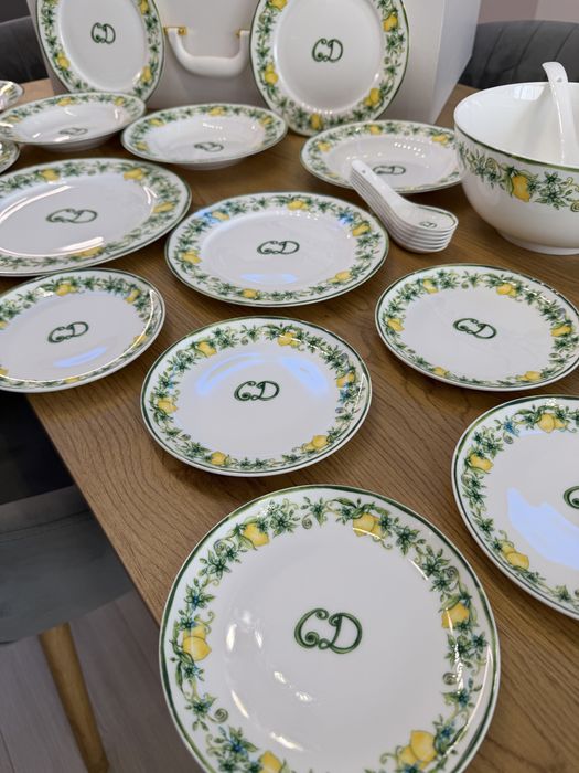 Christian Dior Maison Sole di Sicilia комплект сет за хранене
