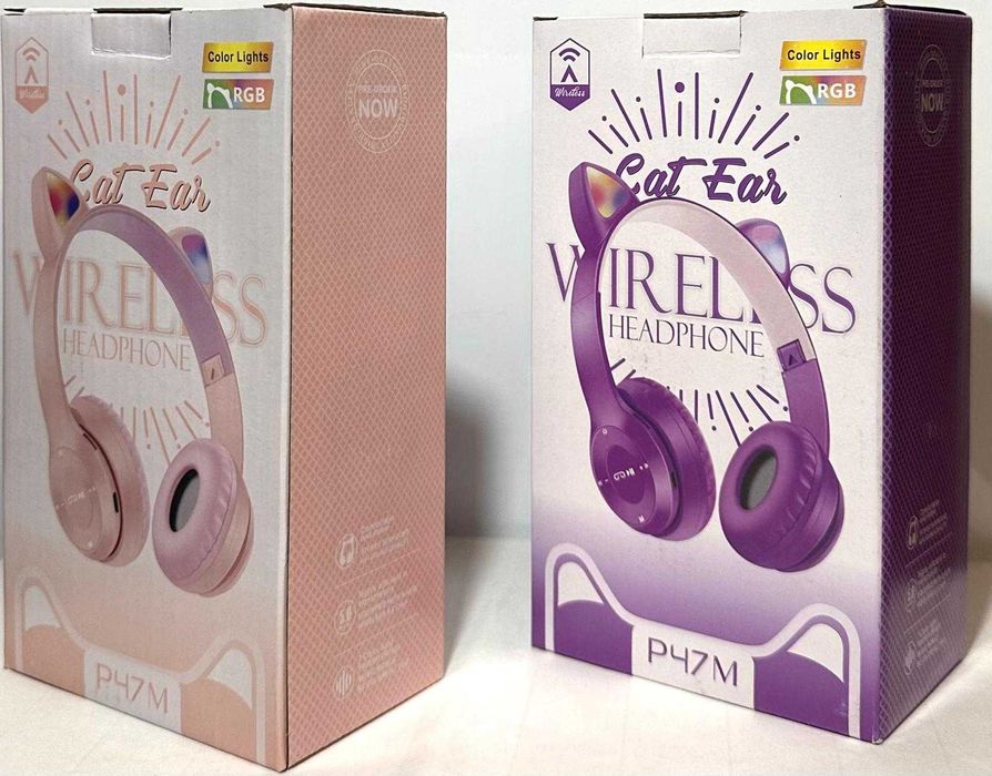 Casti fetite Mov/Roz Wireless Bluetooth