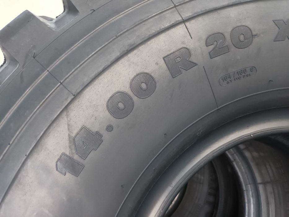 1 Тежкотоварна гума 14.00R20 Michelin XZL 164G 22PR TL TT 570лв. С ДДС