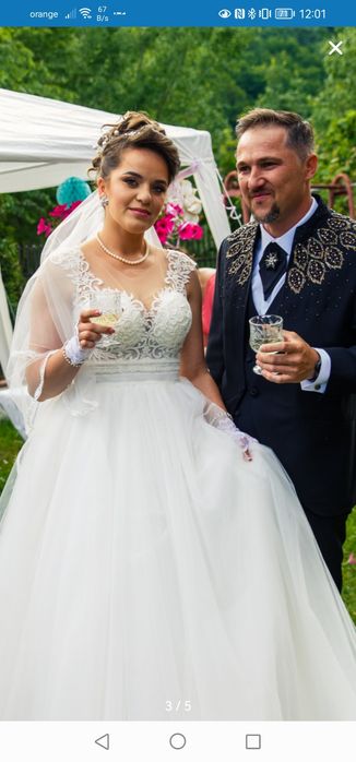 Rochie mireasa mărime 46 pentru 170 cm h 67 kg