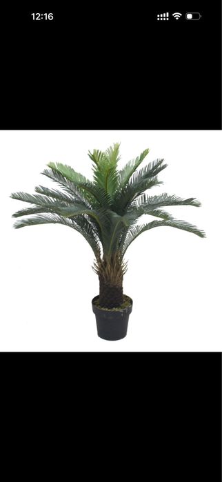 Palmier artificial verde 90 cm aspect natural decoratiune in ghiveci