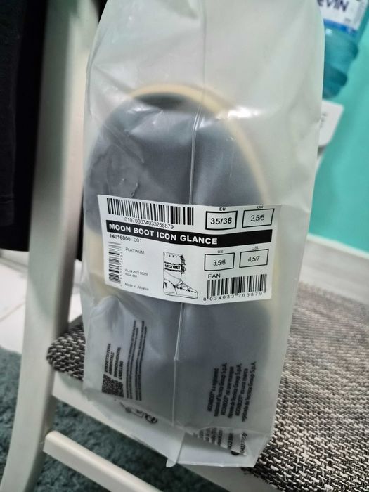 Moon boot icon glance platinum