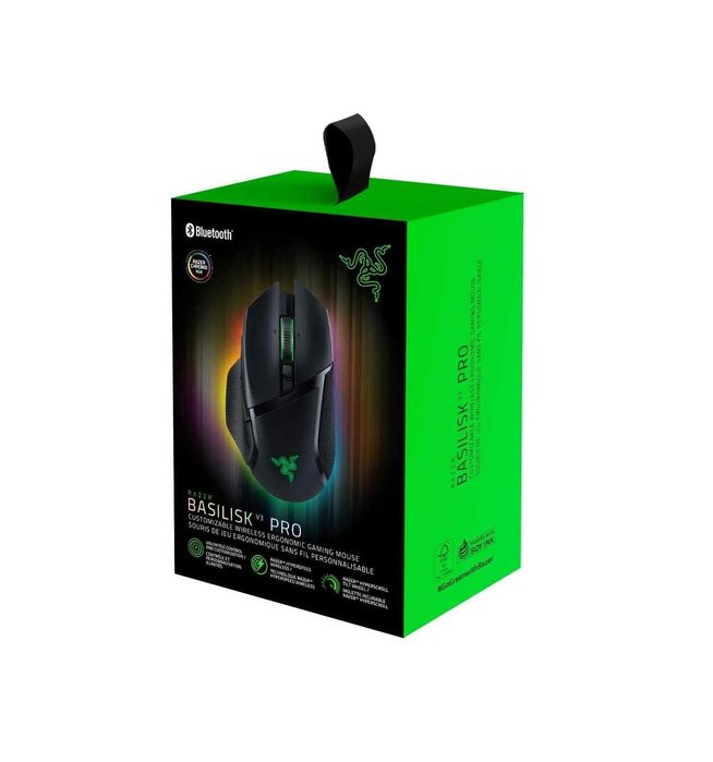 } Мышь проводная Razer Mouse Basilisk V3 Pro, RGB, USB-A/WL/BT, black