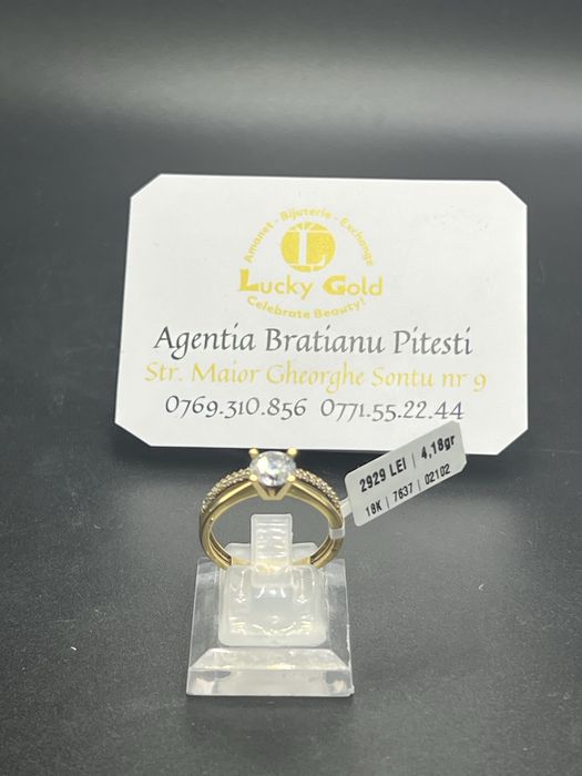 Inel aur 18k 4.18 gr marimea 19 cod 7637