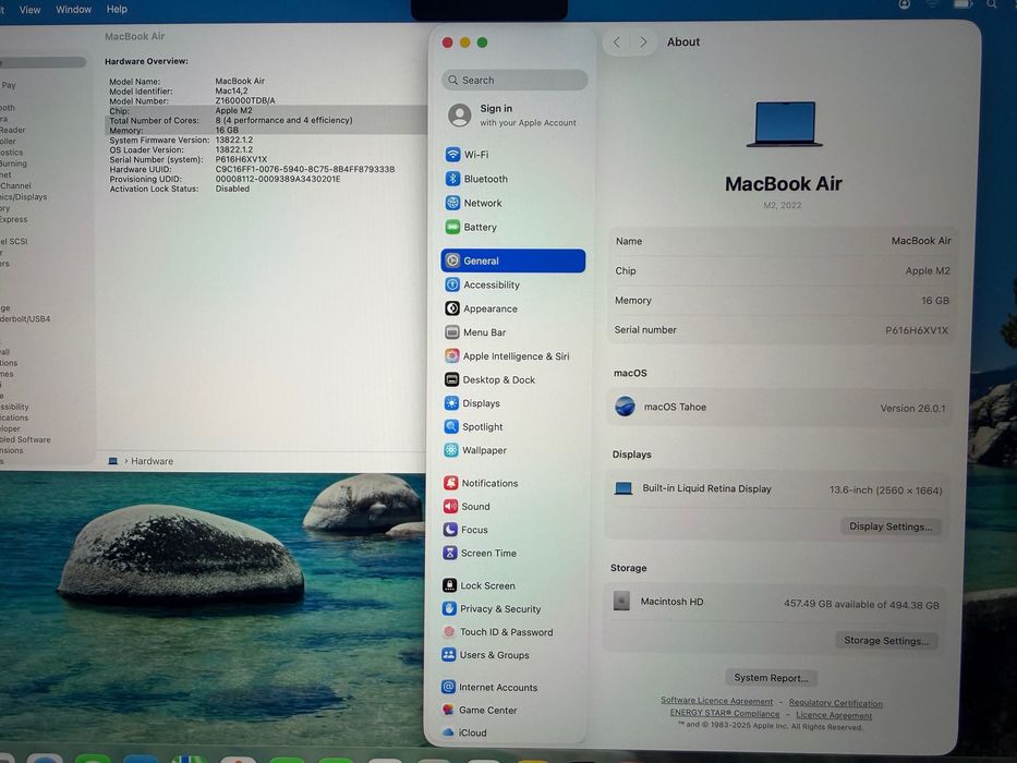 НОВ MacBook Air 13" M2 Chip 8-Core CPU/10-Core GPU/16GB RAM/512GB SSD