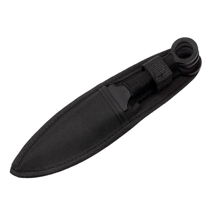 Set 3 cutite de aruncat Giant Kunai, 23 cm, negru, husa inclusa