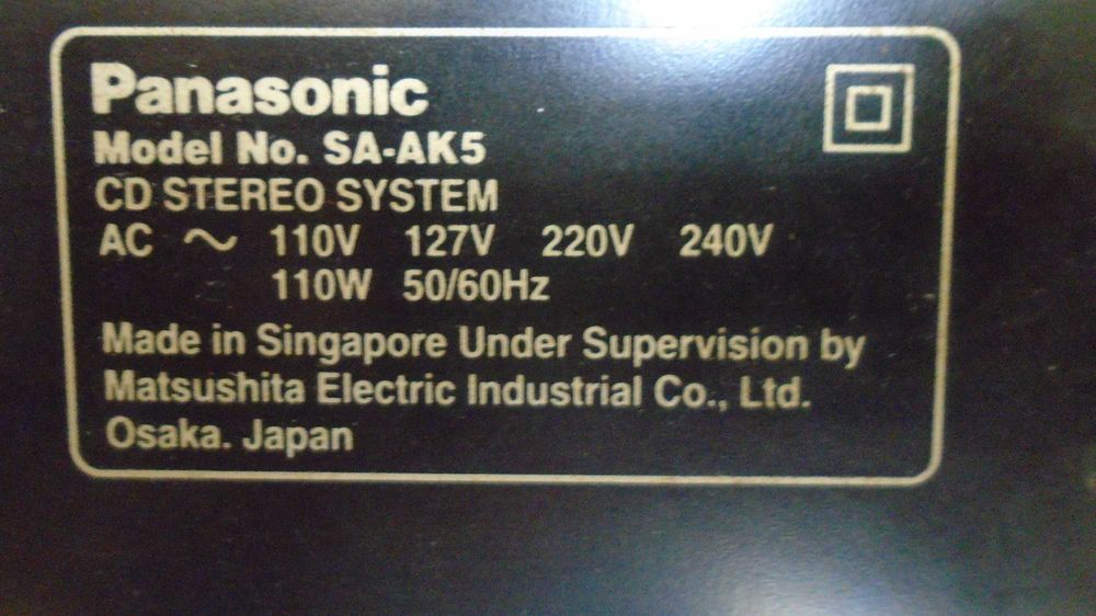 Музикален център PANASONIC SA-AK5