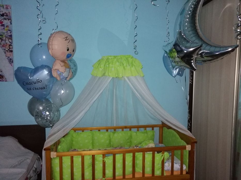 Детский манеж деревянный