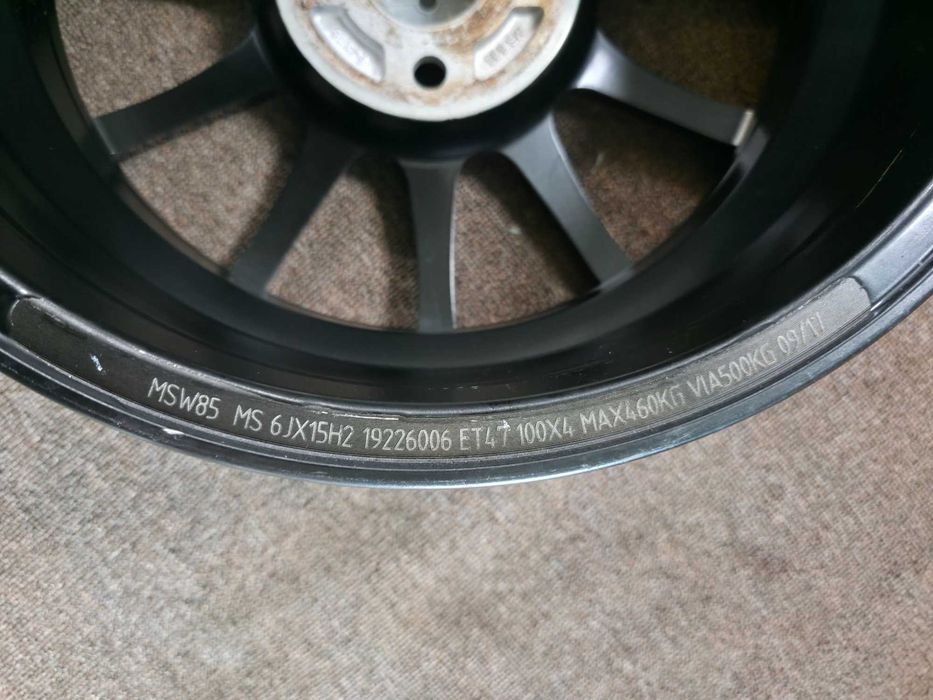 4 Jante Aliaj 4x100 15'' Dedicate Hyundai I10 I20 / Kia Picanto RIO / Toyota Yaris AYGO / 6J ET 47 54.1 !