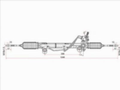 Рейка рулевая  Toyota Land