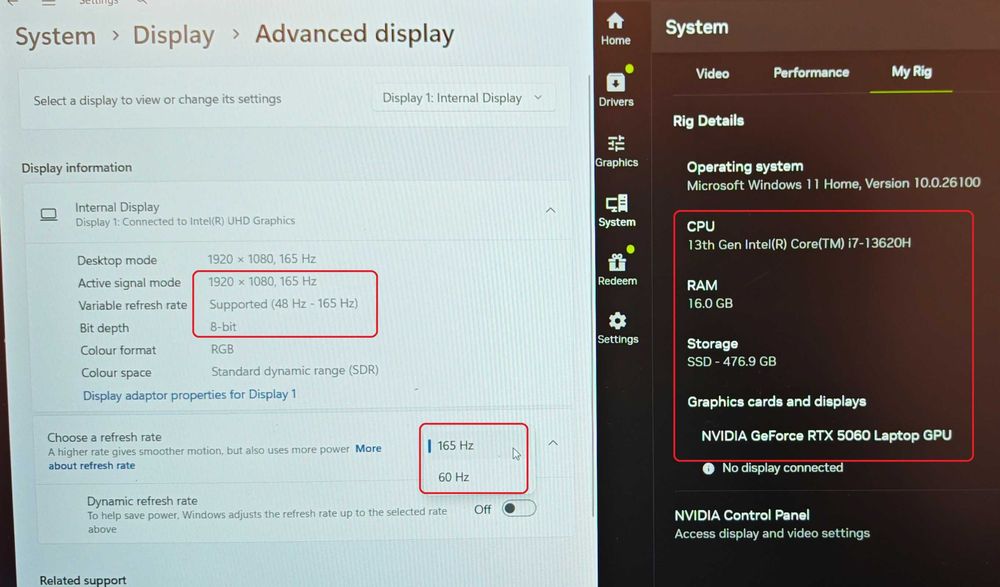 NVidia RTX 5060 8GB/Intel Core i7-13620H/16GB RAM DDR5/512GB SSD NVMe/15.6 FullHD IPS 144Hz/Acer Nitro V15 Gaming геъмърски лаптоп