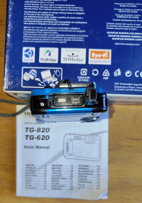 Фототоапарат Olympus TG-620  водо-и ударо-устойчив 5м/1.5м, 5Xоптичен