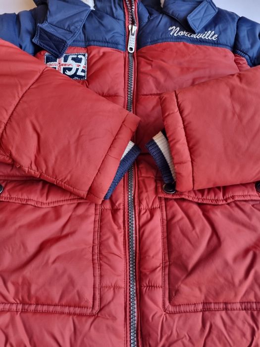 Зимно яке Palomino с пухена подплата, в червен и син цвят, размер 122
