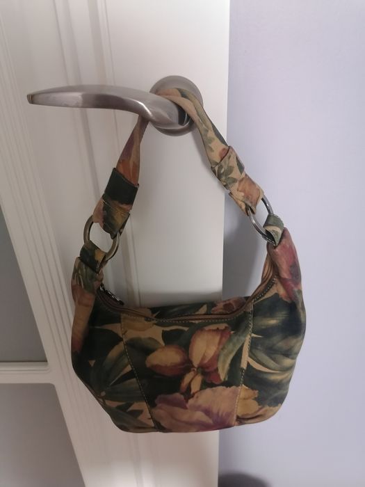 Цветная коженная сумка