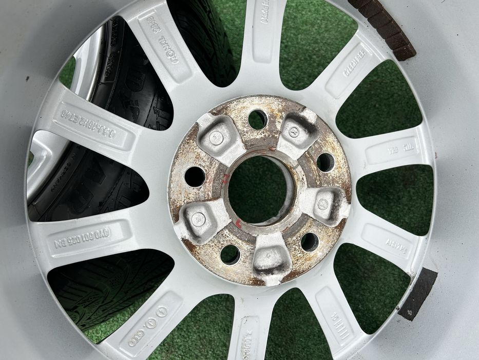 5х112 16 оргинални audi със зимни гуми