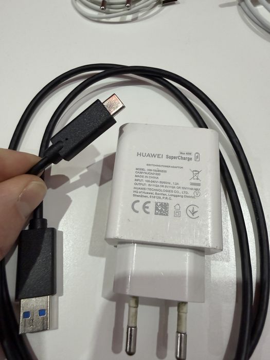 Incarcator Gan 30W usb C Cablu Apple Lightning Huawei 45W