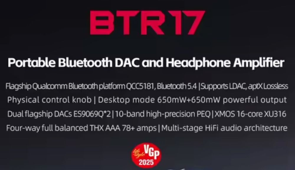 Fiio BTR 17, amplificator căști Bluetooth, High-end