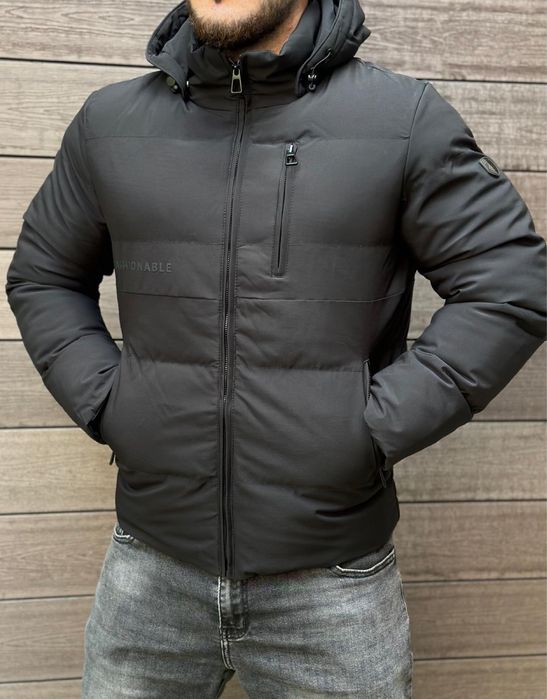 Мъжко зимно яке с качулка