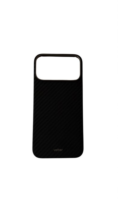 Husa iphone 17 pro max, magsafe, aramid fiber, kevlar, black