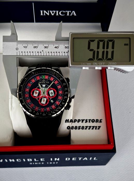 INVICTA Monte Carlo casino silver 50 mm, Инвикта нов мъжки часовник