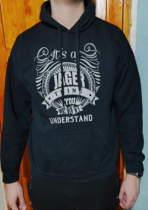 Худи черного цвета с начесом