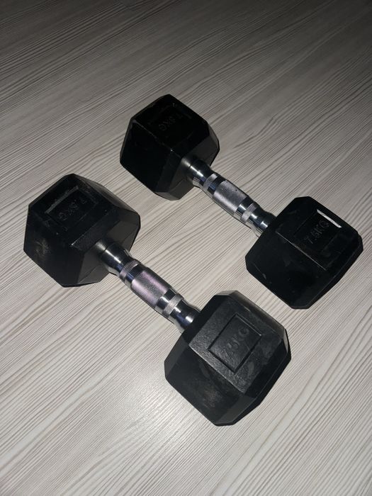 Гантели гексогеновые шестигранники