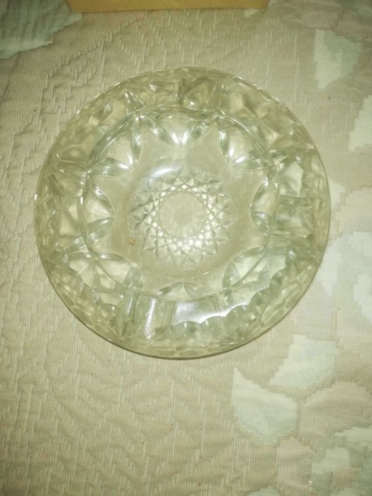 Оловен порцелан ваза пепелник