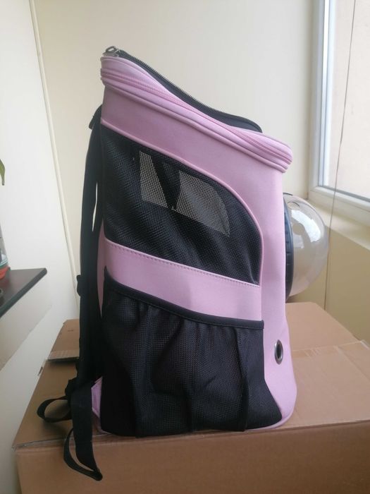 Ghiozdan pentru transport pisici Roz