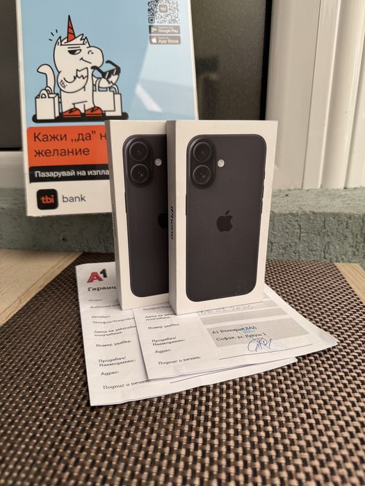Нов•iphone 16 Black ЛИЗИНГ 45лв/м айфон 16 128GB