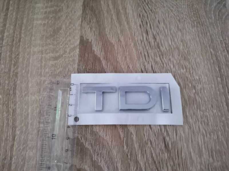 сребриста емблема Audi TDI Ауди ТДИ