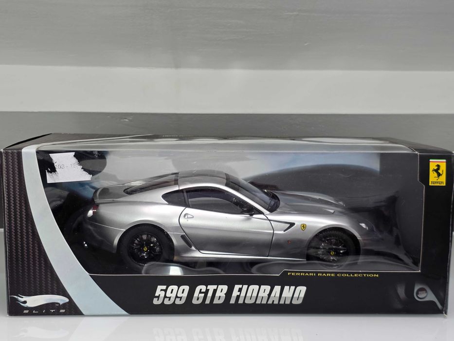 Macheta Auto Colectie 1/18 Hotwheels Elite Ferrari 599 GTB Fiorano Editie Limitata