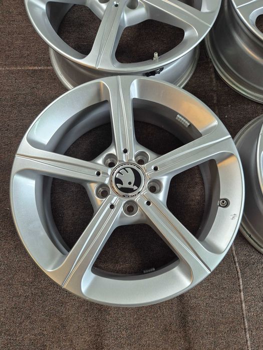 4 Jante Aliaj 5x112 17'' OE VW Golf Passat Touran Sharan Caddy T-ROC / Skoda Octavia Karoq Superb Yeti
