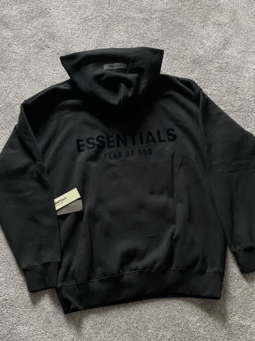 Hanorac Essentials Fear of God (FOG) negru