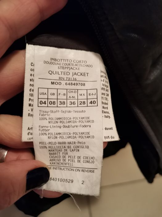 Geaca femei Max&Co guler blana naturala marimea XS