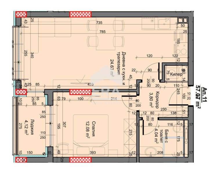 Продава се Двустаен апартамент в Варна, Възраждане 3 - 67 кв.м за 1791 €/кв.м - Снимка #5