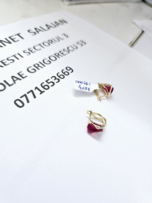 Vand cercei din aur 14 k 4.19 g cod 661