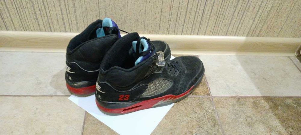 Nike air Jordan 5 retro черно-красные