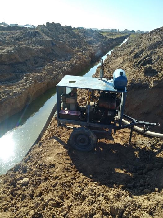 Откачка воды, андижанец насос