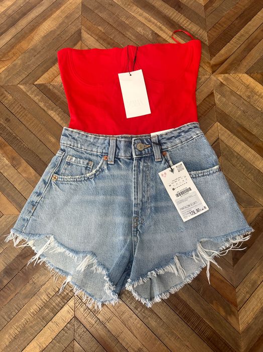 Pantaloni scurti Zara noi cu eticheta