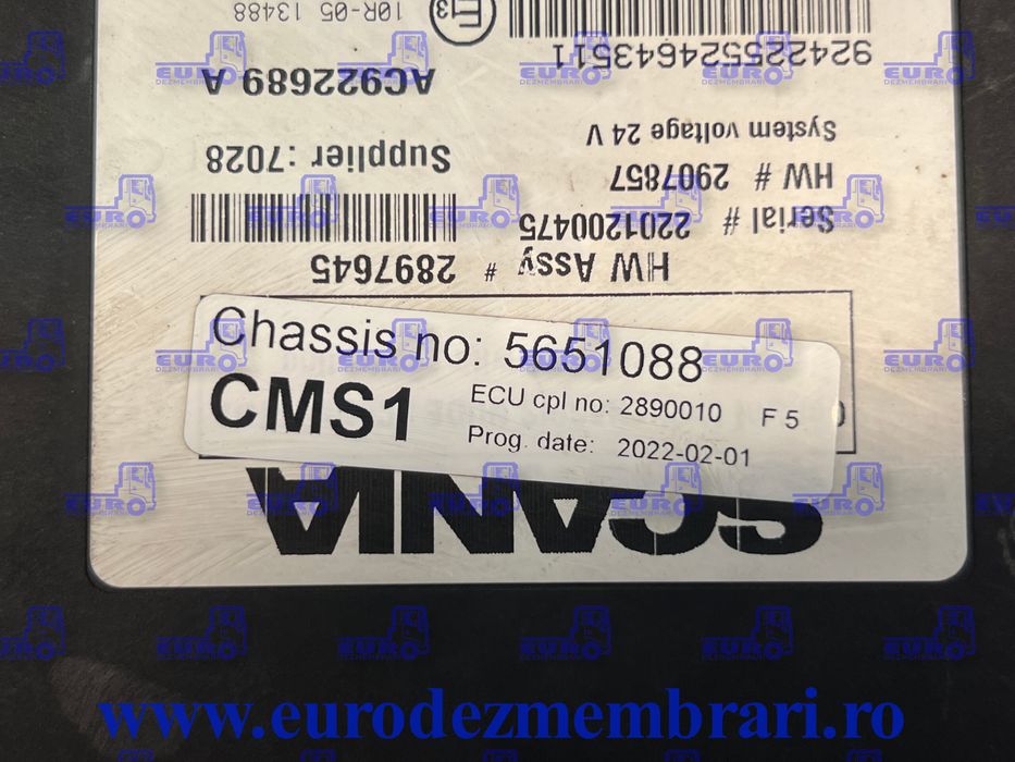 calculator cms scania ngs 2890010 3188256; 3162713; 3143822; 3143819;
