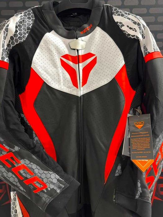 НОВ Кожен мото екип SECA SRS ONE Цял