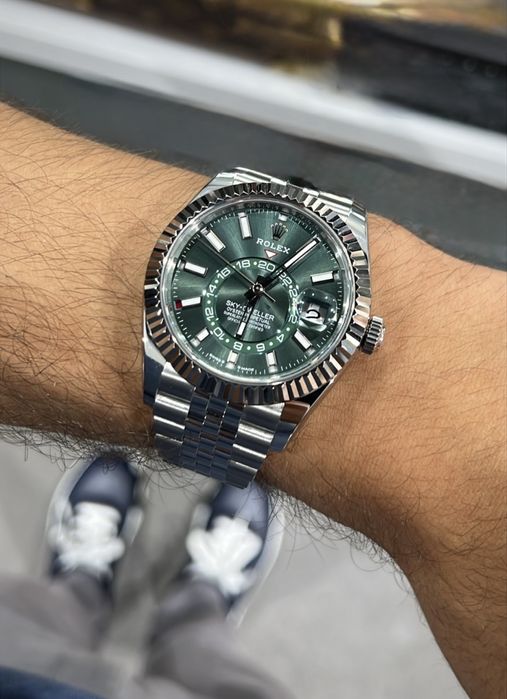 Rolex Sky-Dweller Jubilee Green Mint Dial ETA 9002