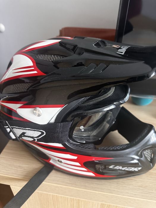 Casca full face si ochelari downhill